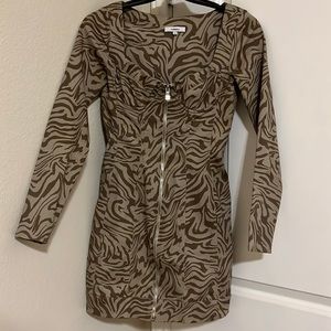 XS, brown/tan, Miaou mini dress